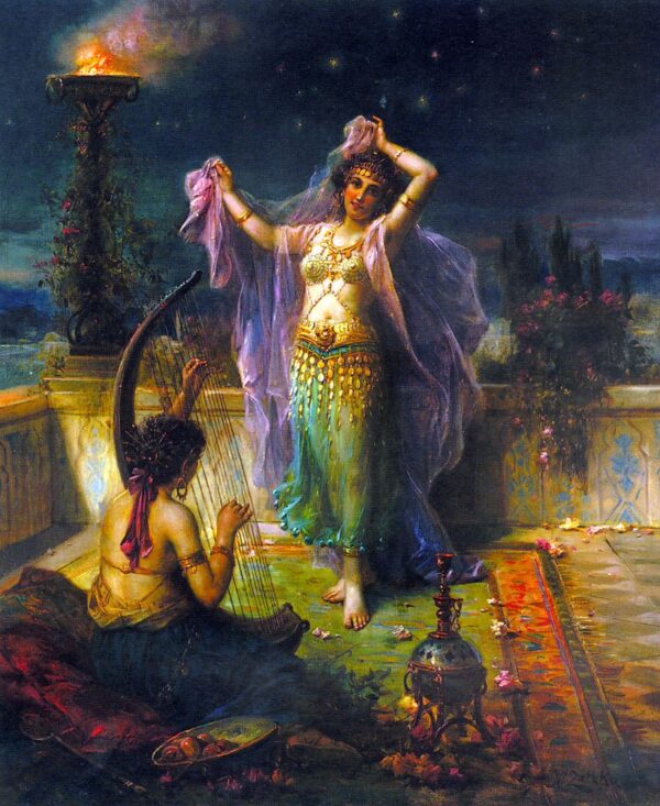 Arabian Nights by Hans Zatzka, hand-painted oil painting reproduction
