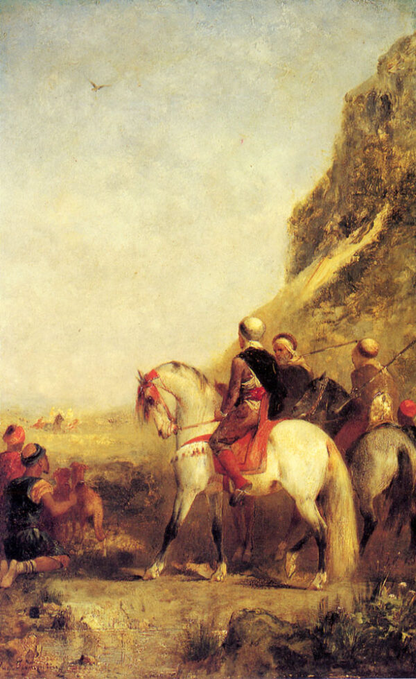 Arabs Hunting by Fromentin, hand-painted oil painting reproduction