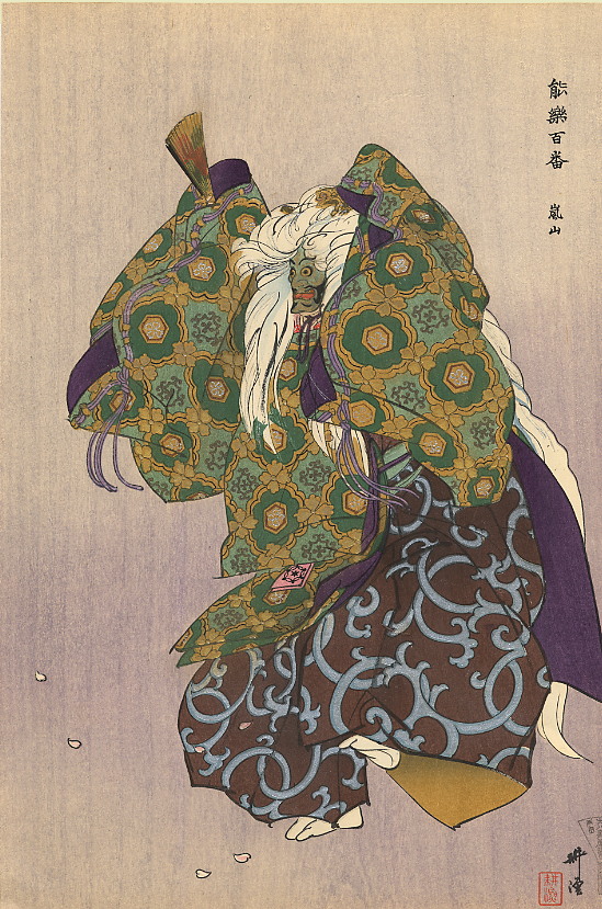 Arashiyama by Tsukioka Kogyo, hand-painted oil reproduction