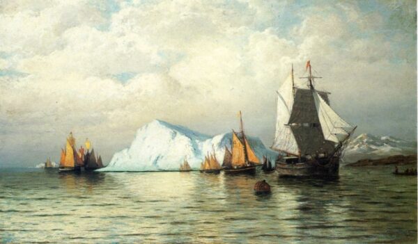 Arctic Caravan by William Bradford, hand-painted oil painting reproduction