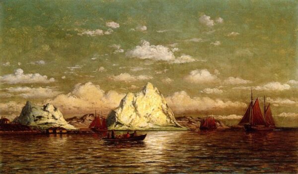 Arctic Harbor by William Bradford, hand-painted oil painting reproduction