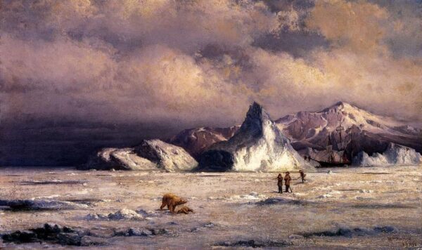 Arctic Invaders by William Bradford, hand-painted oil painting reproduction