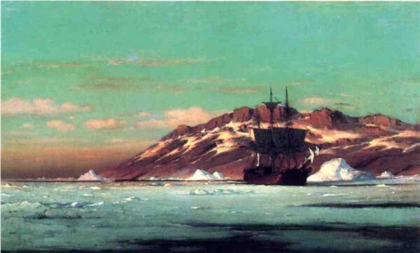 Arctic Scene by William Bradford, hand-painted oil painting reproduction