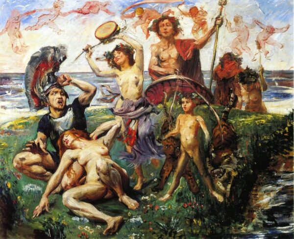 Ariadne auf Naxos by Lovis Corinth, hand-painted oil painting reproduction
