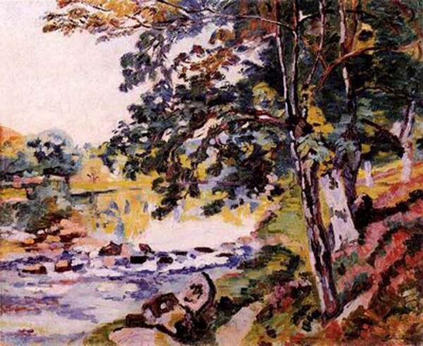 The Creuse in Genetin by Armand Guillaumin, hand-painted oil painting reproduction