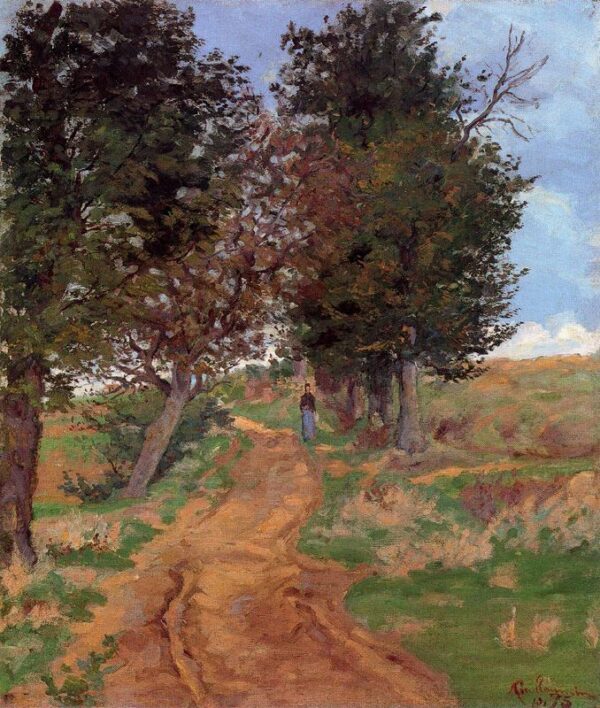 The way in the forest by Armand Guillaumin, hand-painted oil painting reproduction