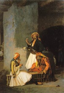 Arnauts playing Chess by Jean-Léon Gérôme, hand-painted oil painting reproduction
