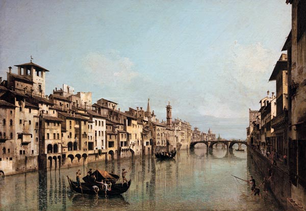 Arno in Florence by Bernardo Bellotto, hand-painted oil reproduction