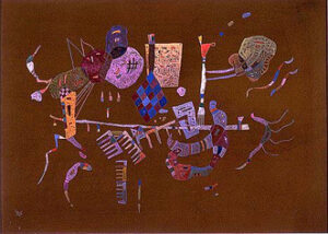 Around the Line by Wassily Kandinsky, hand-painted oil painting reproduction