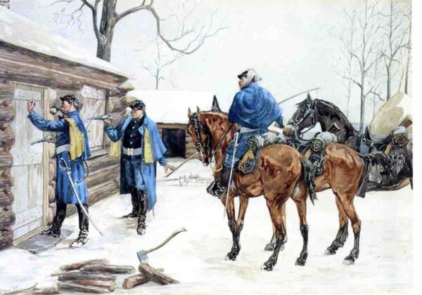 Arresting the Deserter by Frederic Remington, hand-painted oil painting reproduction