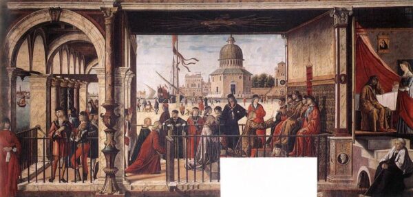 Arrival of the English Ambassadors by Vittore Carpaccio, hand-painted oil painting reproduction