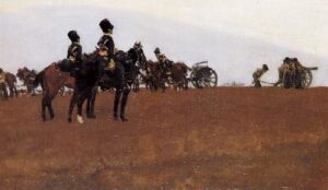 Artillery on the moor by George Hendrik Breitner, hand-painted oil painting reproduction