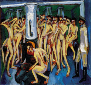 Artillerymen by Ernst Ludwig Kirchner, hand-painted oil painting reproduction