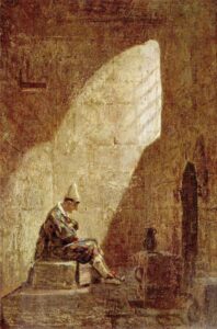 Ash Wednesday by Carl Spitzweg, hand-painted oil painting reproduction