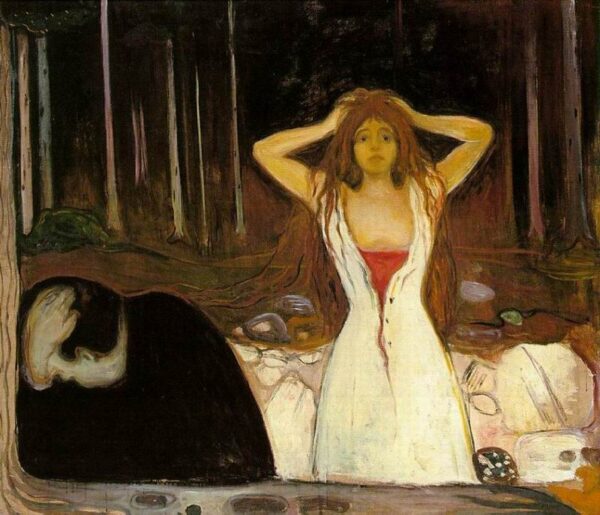 Ashes by Edvard Munch, hand-painted oil painting reproduction