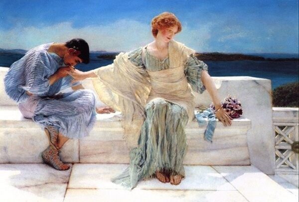 Ask Me No More by Lawrence Alma-Tadema, hand-painted oil reproduction