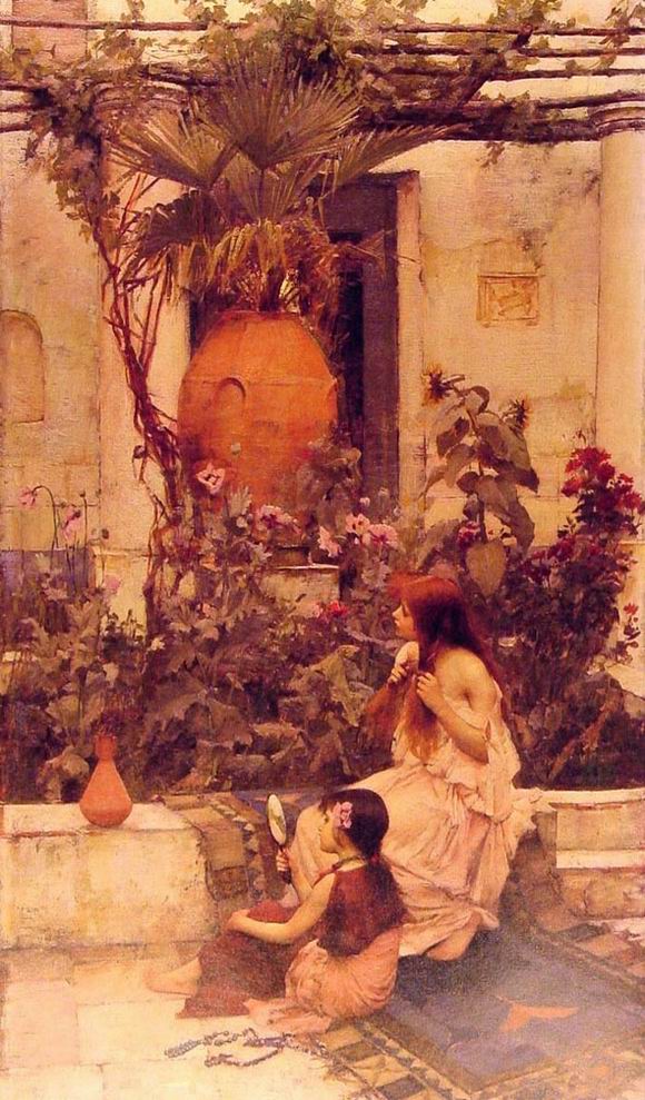 At Capri by John William Waterhouse, hand-painted oil reproduction