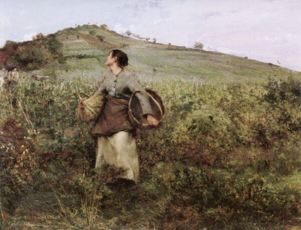 At Harvest Time by Jules Bastien-Lepage, hand-painted oil painting reproduction