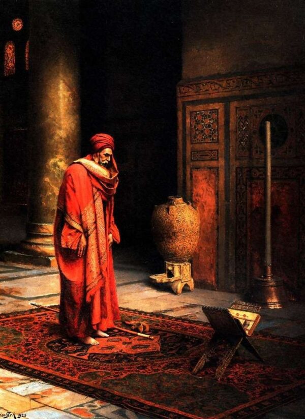 At Prayer by Ludwig Deutsch, hand-painted oil painting reproduction
