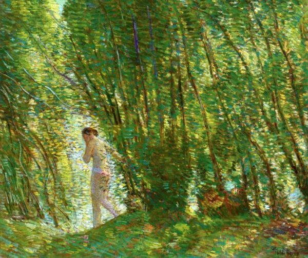 At Sunset by Frederick Childe Hassam, hand-painted oil painting reproduction