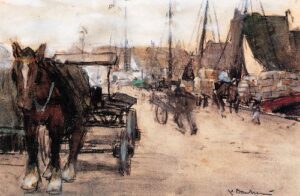 At The Harbour by Floris Arntzenius, hand-painted oil painting reproduction