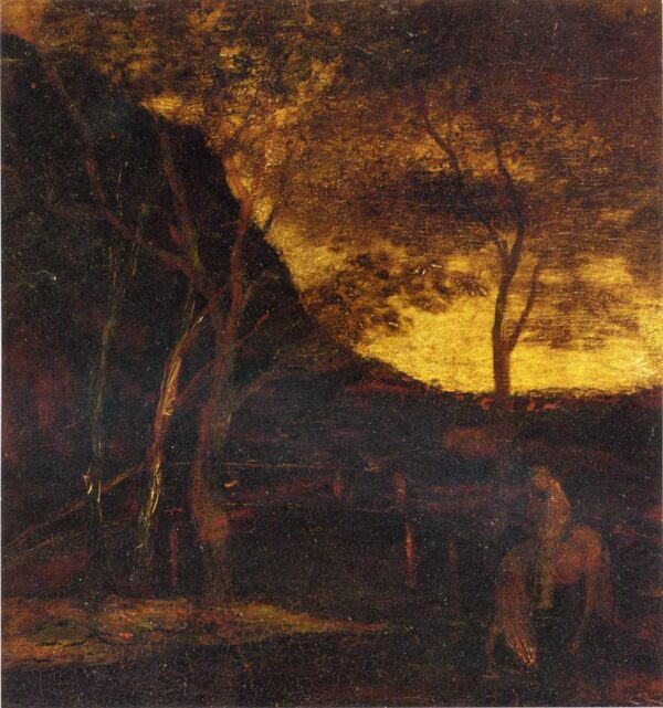 At the Ford by Albert Pinkham Ryder, hand-painted oil painting reproduction