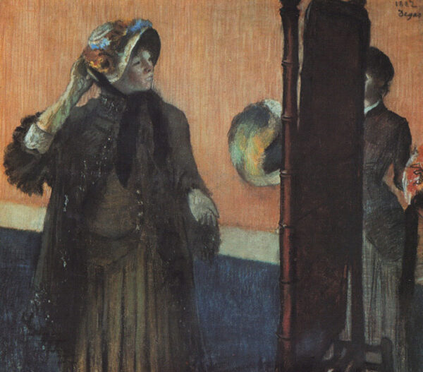 At the Milliner’s by Edgar Degas, hand-painted oil painting reproduction