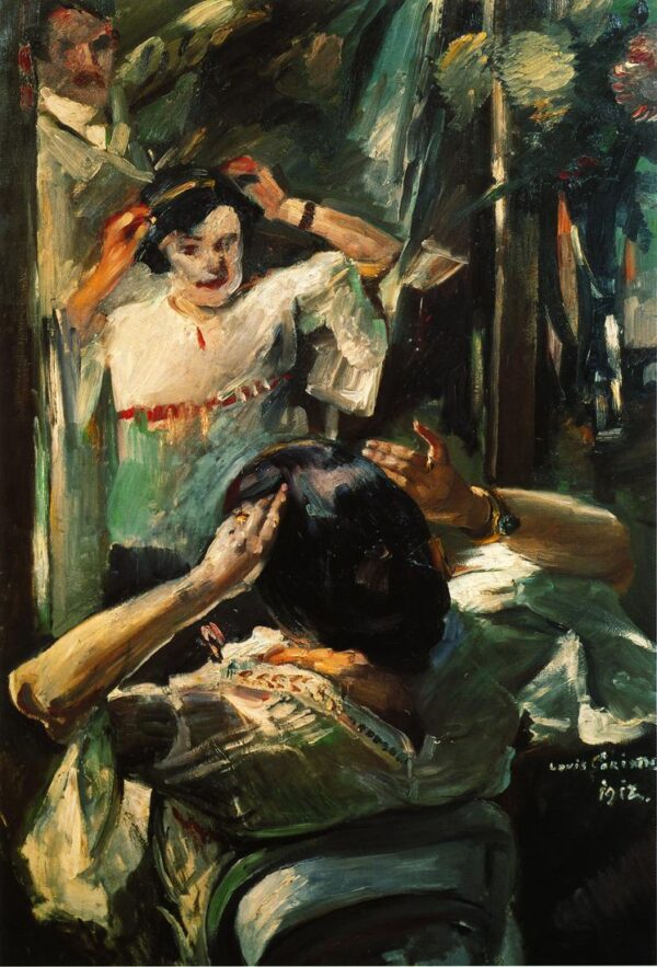At the Mirror by Lovis Corinth, hand-painted oil painting reproduction