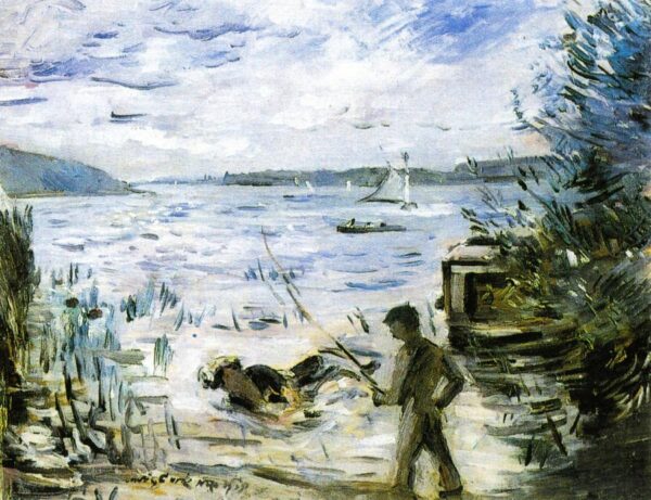 At the Muritzsee by Lovis Corinth, hand-painted oil painting reproduction