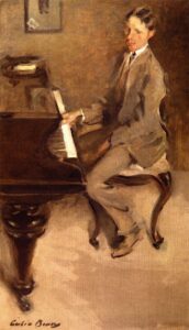 At the Piano by Cecilia Beaux, hand-painted oil painting reproduction