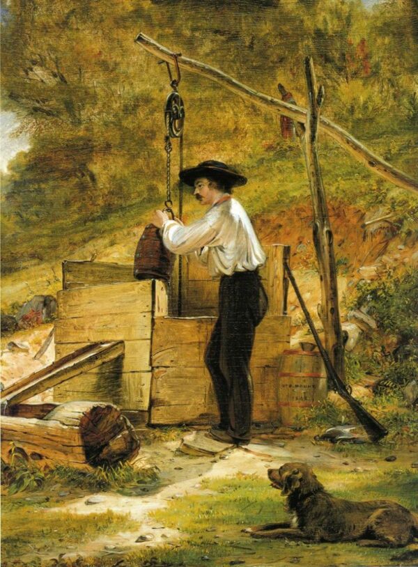 At the Well by William Sidney Mount, hand-painted oil painting reproduction