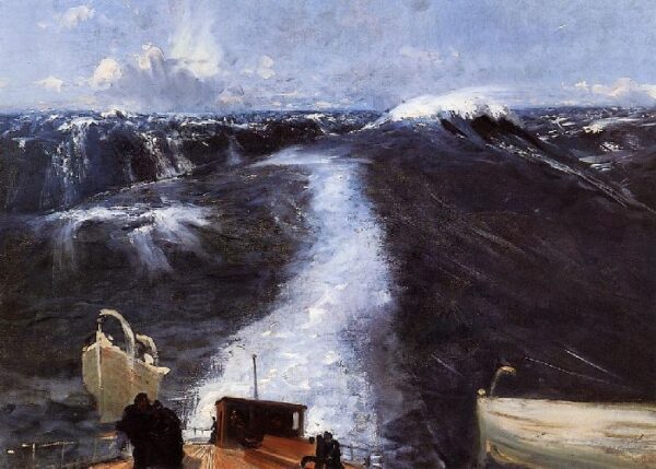 Atlantic Storm by John Singer Sargent, hand-painted oil painting reproduction