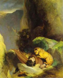 Attachment by Sir Edwin Landseer, hand-painted oil painting reproduction