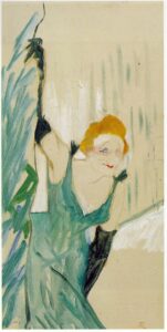 Yvette Guilbert Greeting the Audience by Toulouse-Lautrec, hand-painted oil painting reproduction