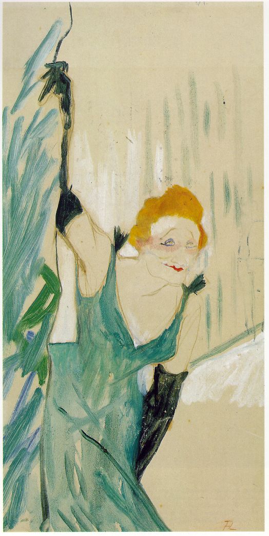 Yvette Guilbert Greeting the Audience by Toulouse-Lautrec, hand-painted oil reproduction