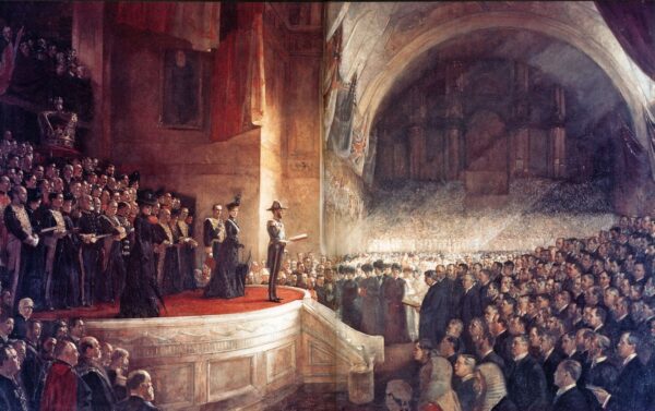 The Big Picture – The Opening of the First Parliament of the Commonwealth of Australia by Tom Roberts, hand-painted oil painting reproduction