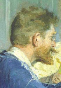 Autorretrato del pintor by Peder Severin Krøyer, hand-painted oil painting reproduction