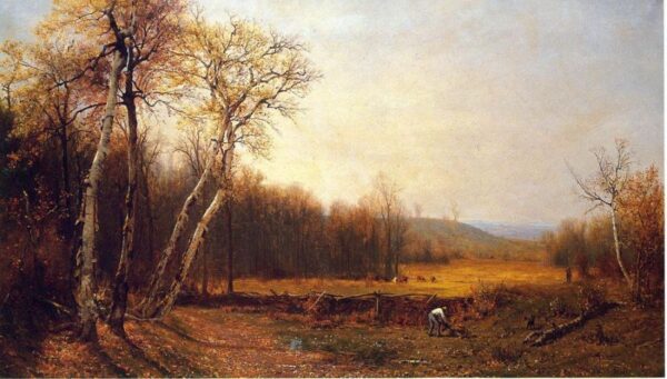 Autumn by Jervis McEntee, hand-painted oil painting reproduction