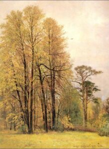 Autumn by Ivan Shishkin, hand-painted oil painting reproduction
