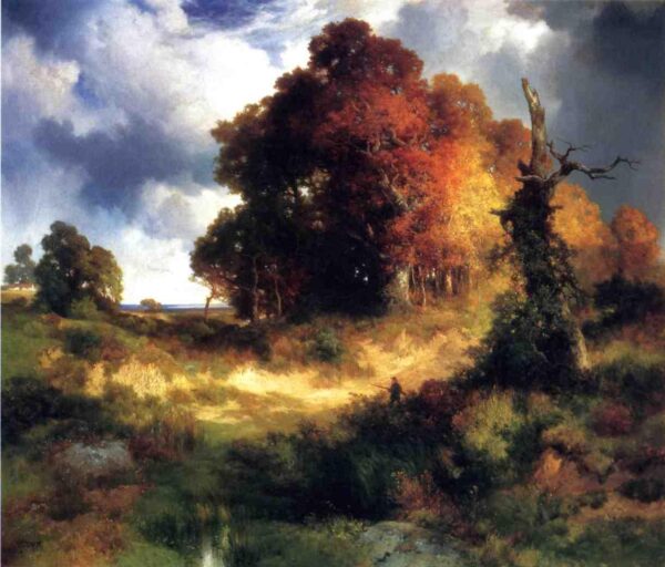 Autumn by Thomas Moran, hand-painted oil painting reproduction
