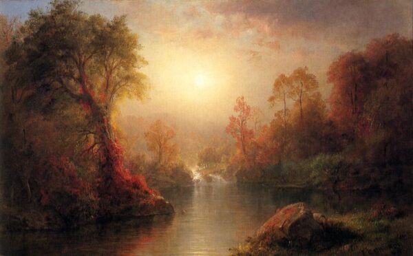 Autumn by Frederic Edwin Church, hand-painted oil painting reproduction