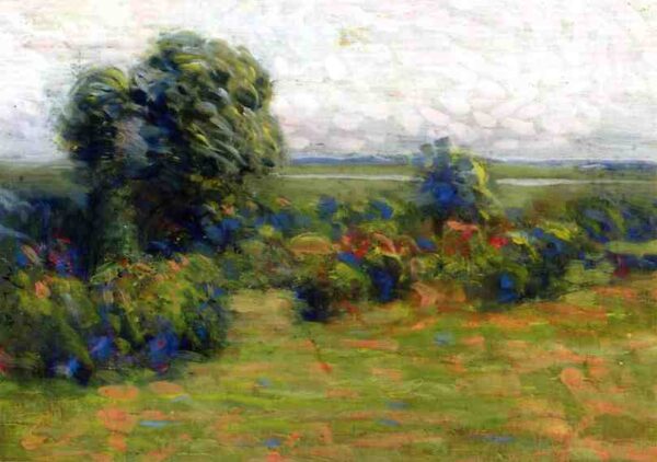 Autumn A Landscape Sketch Date unknown by Arthur Wesley Dow, hand-painted oil painting reproduction