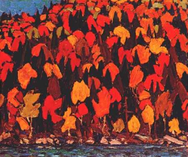 Autumn Foliage by Tom Thomson, hand-painted oil reproduction