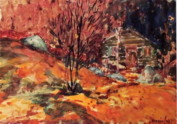 Autumn Landscape by George Luks, hand-painted oil painting reproduction