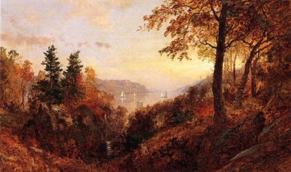 Autumn Landscape by Jasper Francis Cropsey, hand-painted oil painting reproduction