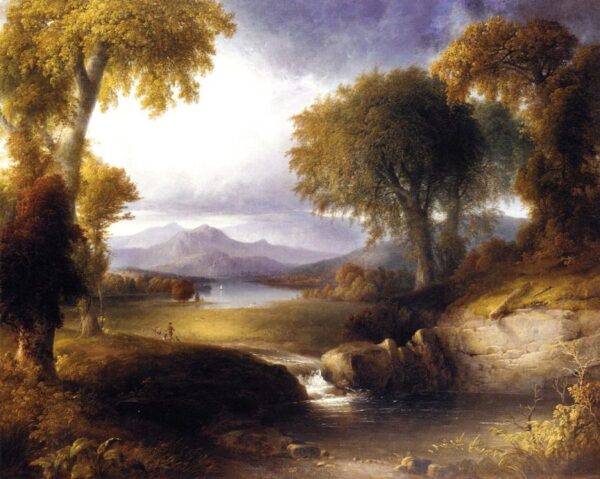 Autumn Landscape by Thomas Doughty, hand-painted oil painting reproduction