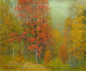 Autumn Landscape by John Joseph Enneking, hand-painted oil painting reproduction