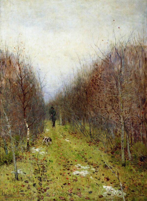 Autumn Landscape by Isaac Levitan, hand-painted oil reproduction