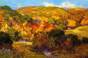 Autumn Moods by Franz Bischoff, hand-painted oil painting reproduction