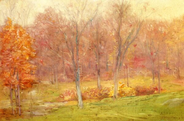 Autumn Rain by Julian Alden Weir, hand-painted oil painting reproduction